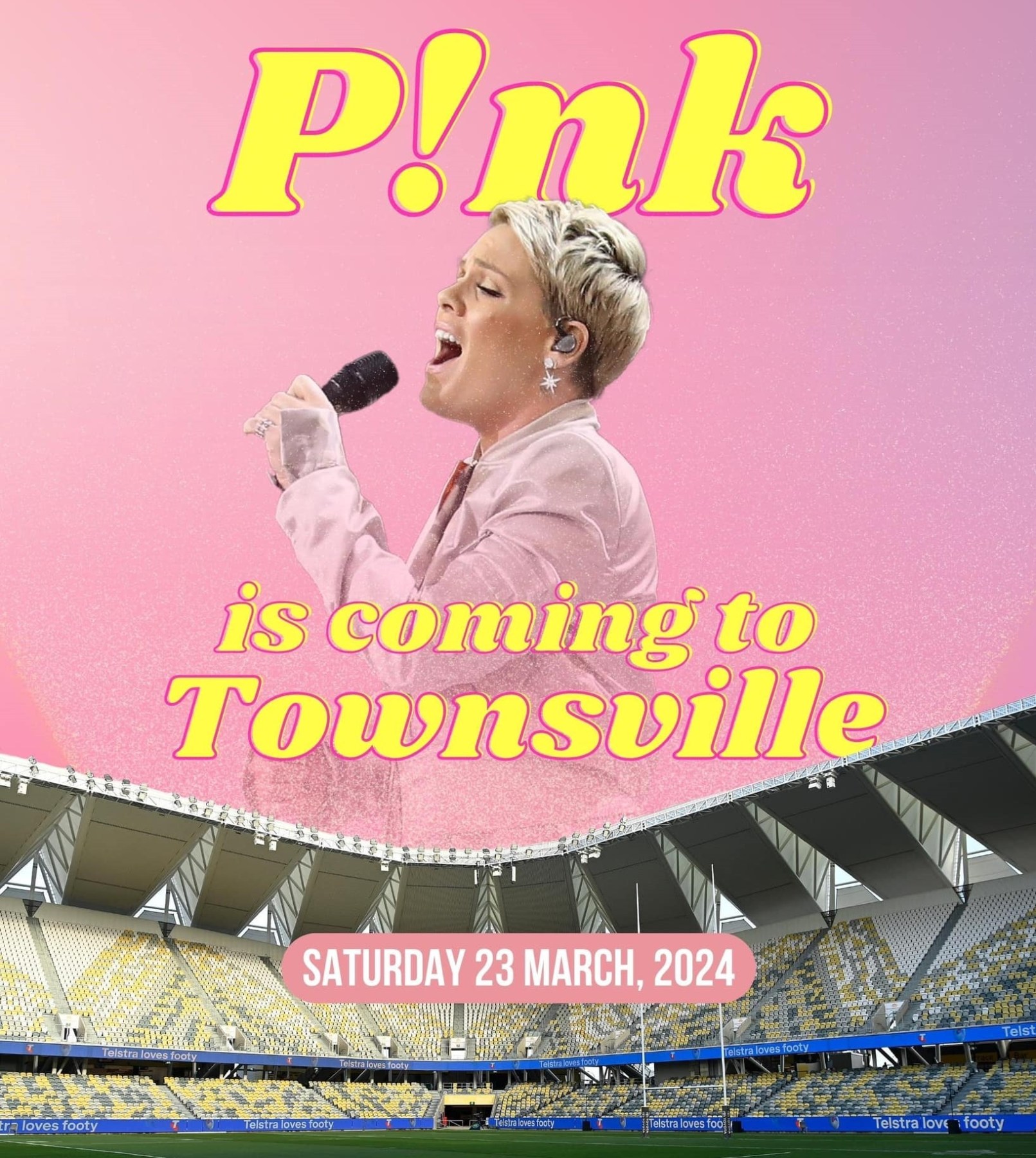 P!NK fans flock to Townsville as pop star prepares to take the stage in  coup for regional city - ABC News